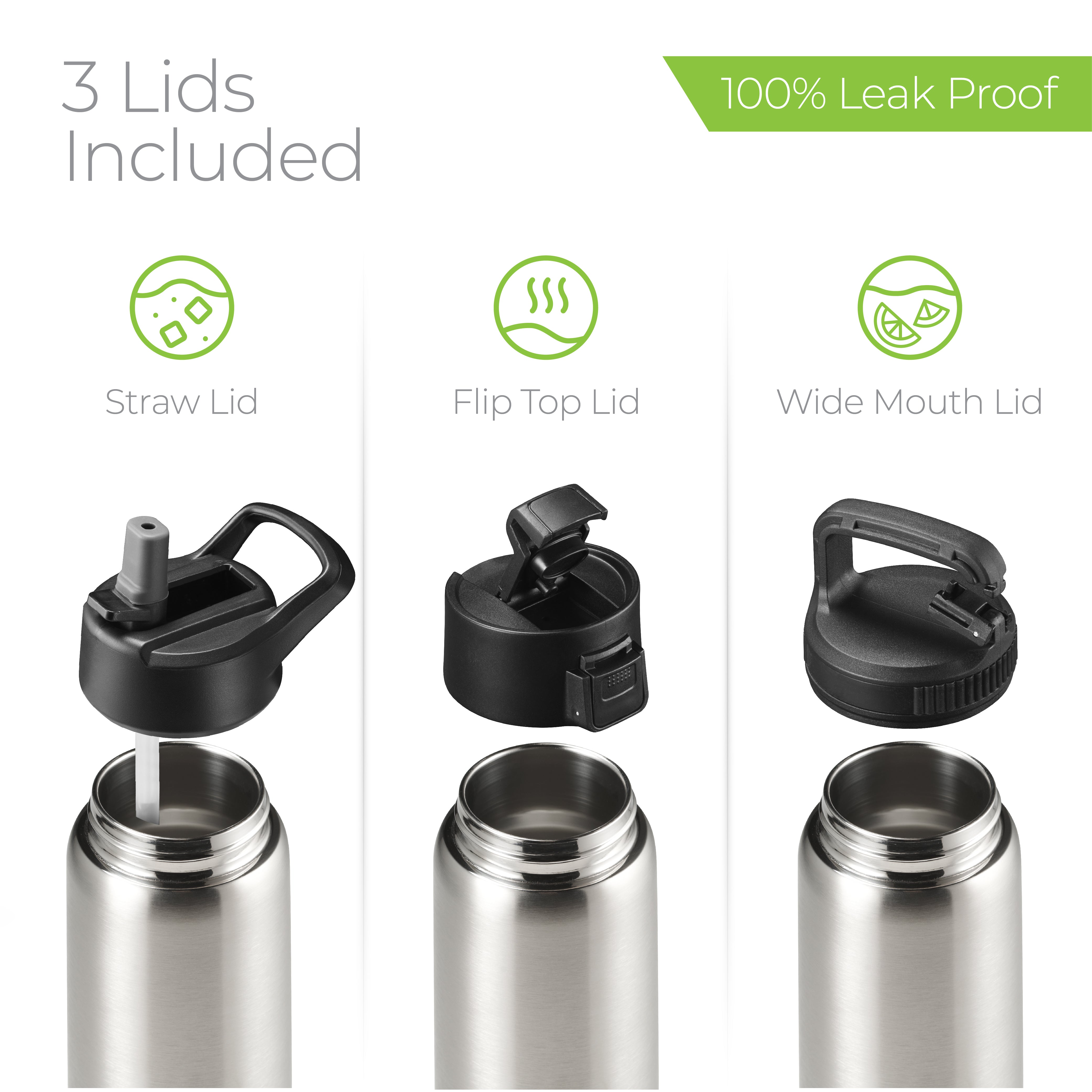 Insulated Water Bottle 25oz Stainless