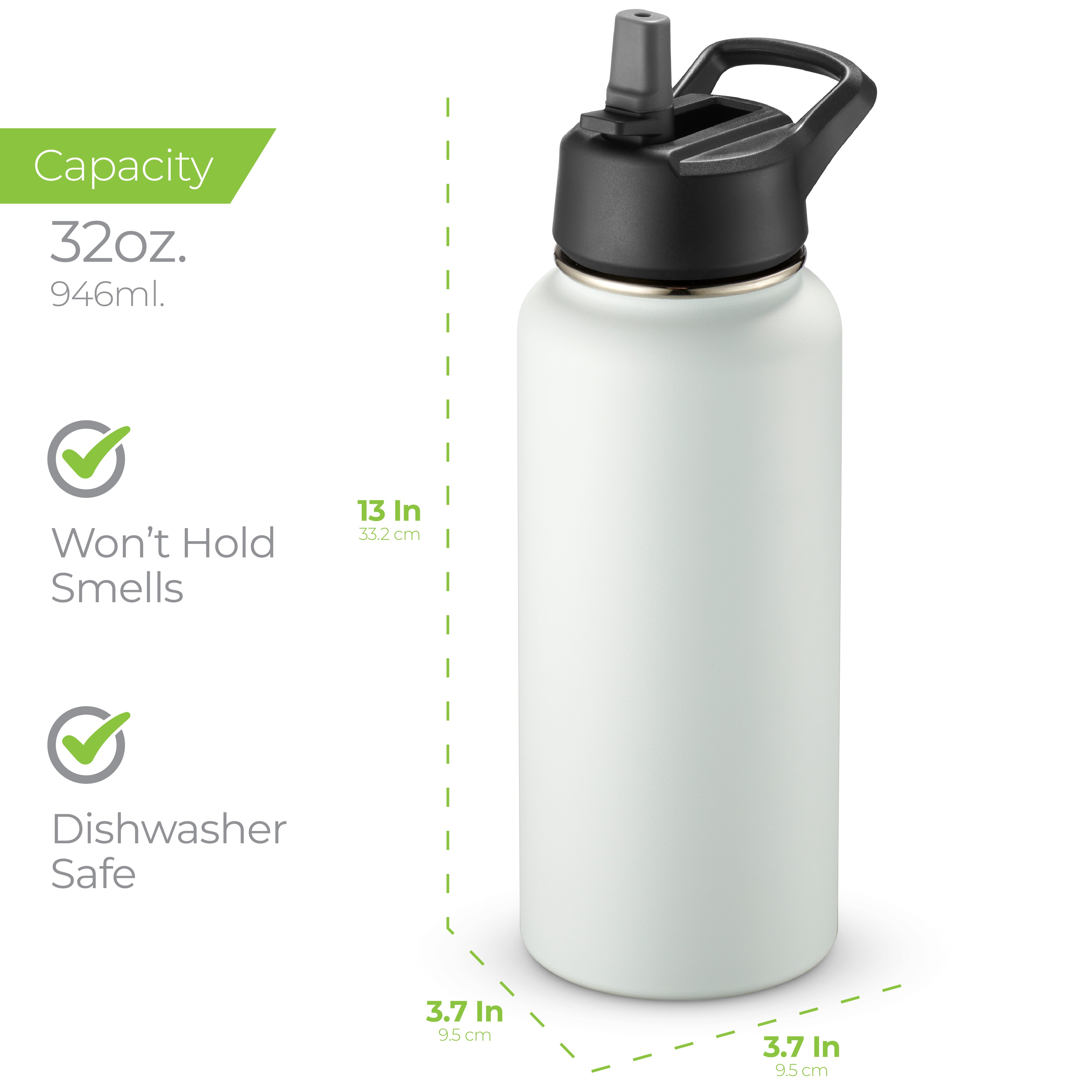 Insulated Water Bottle 32oz Blue