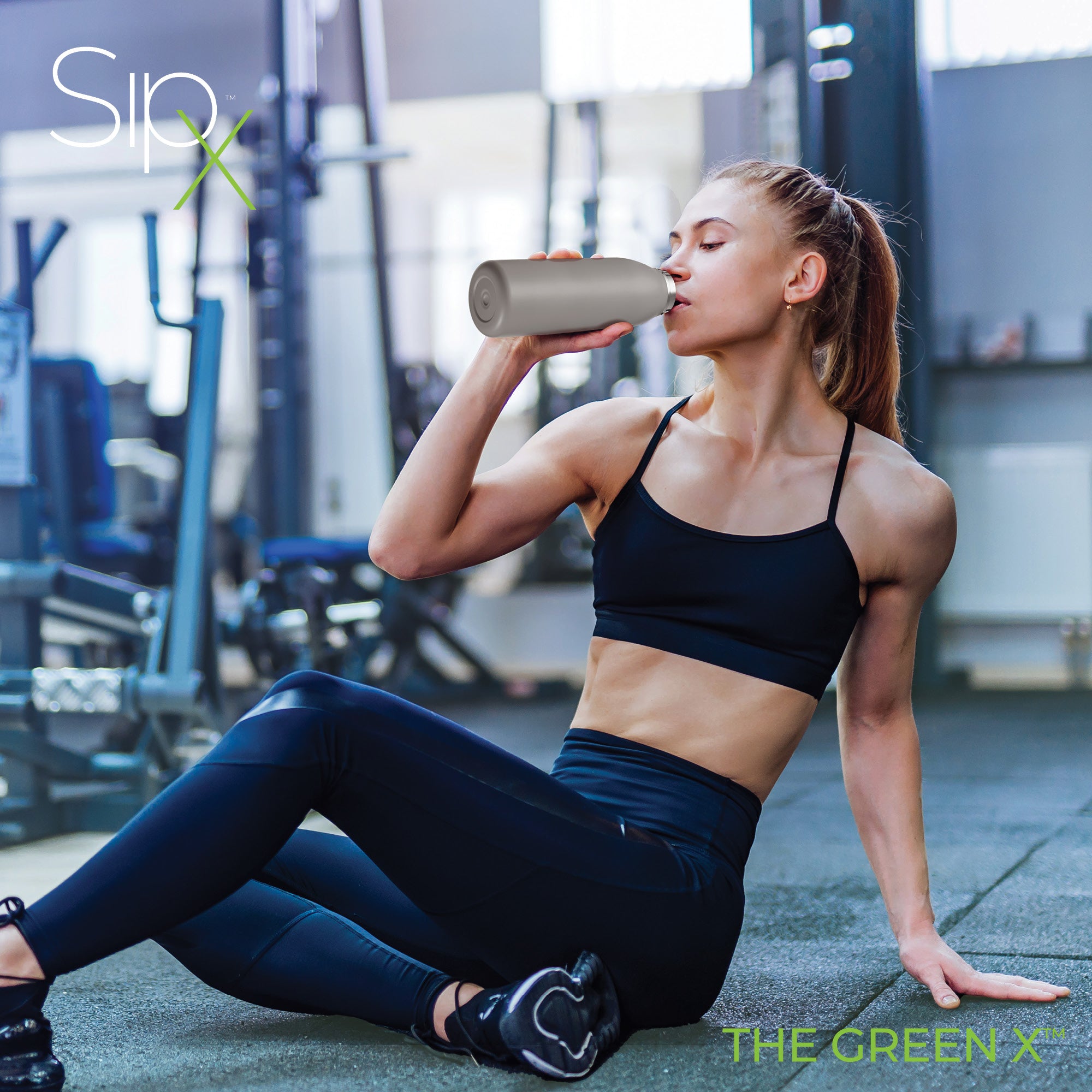 Water bottle 32oz. Gray