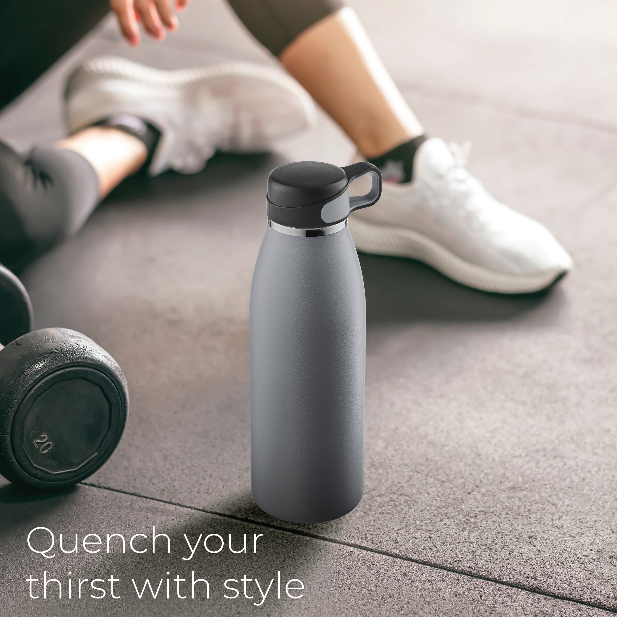 Loop Water bottle 32oz. Gray