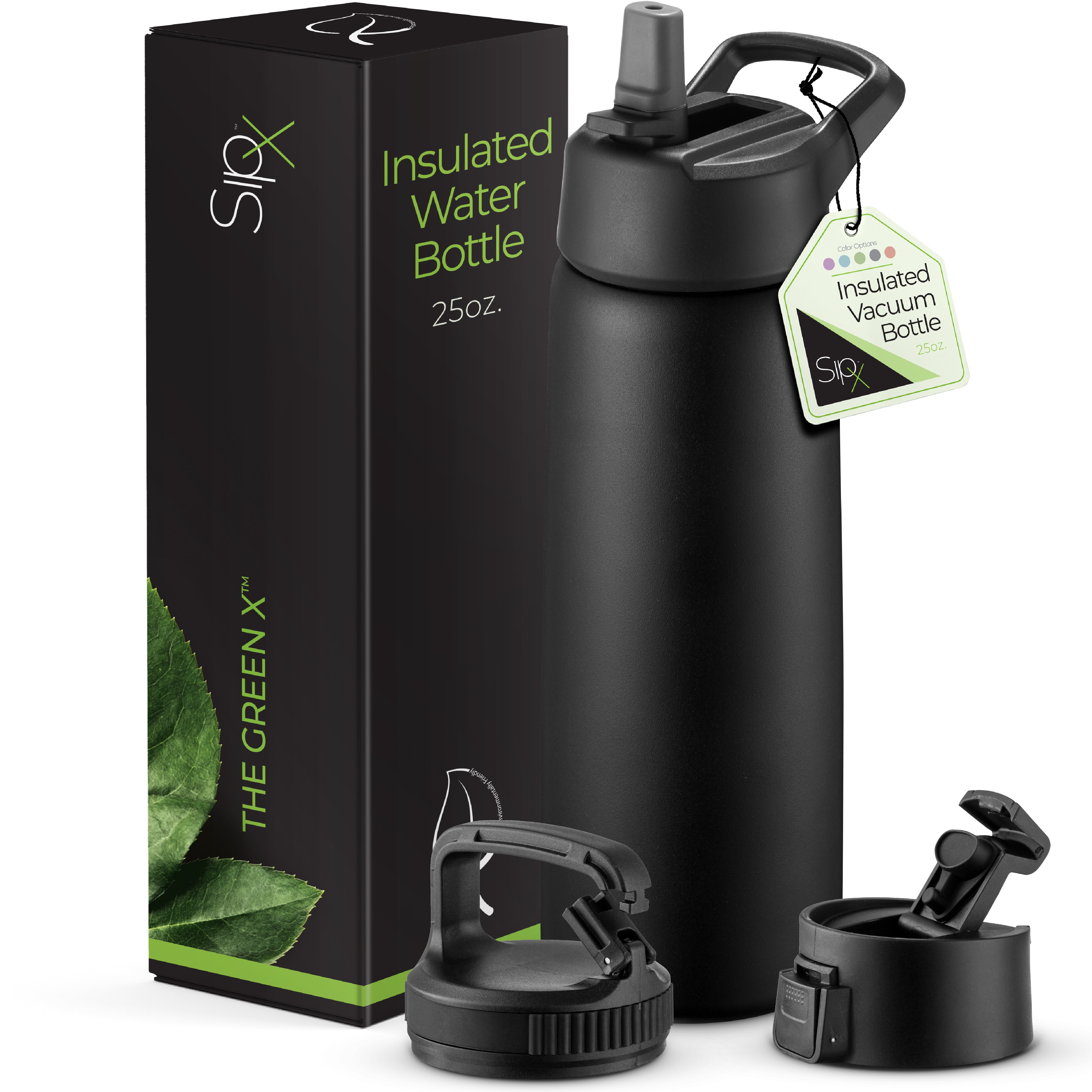 Insulated Water Bottle 25oz Black