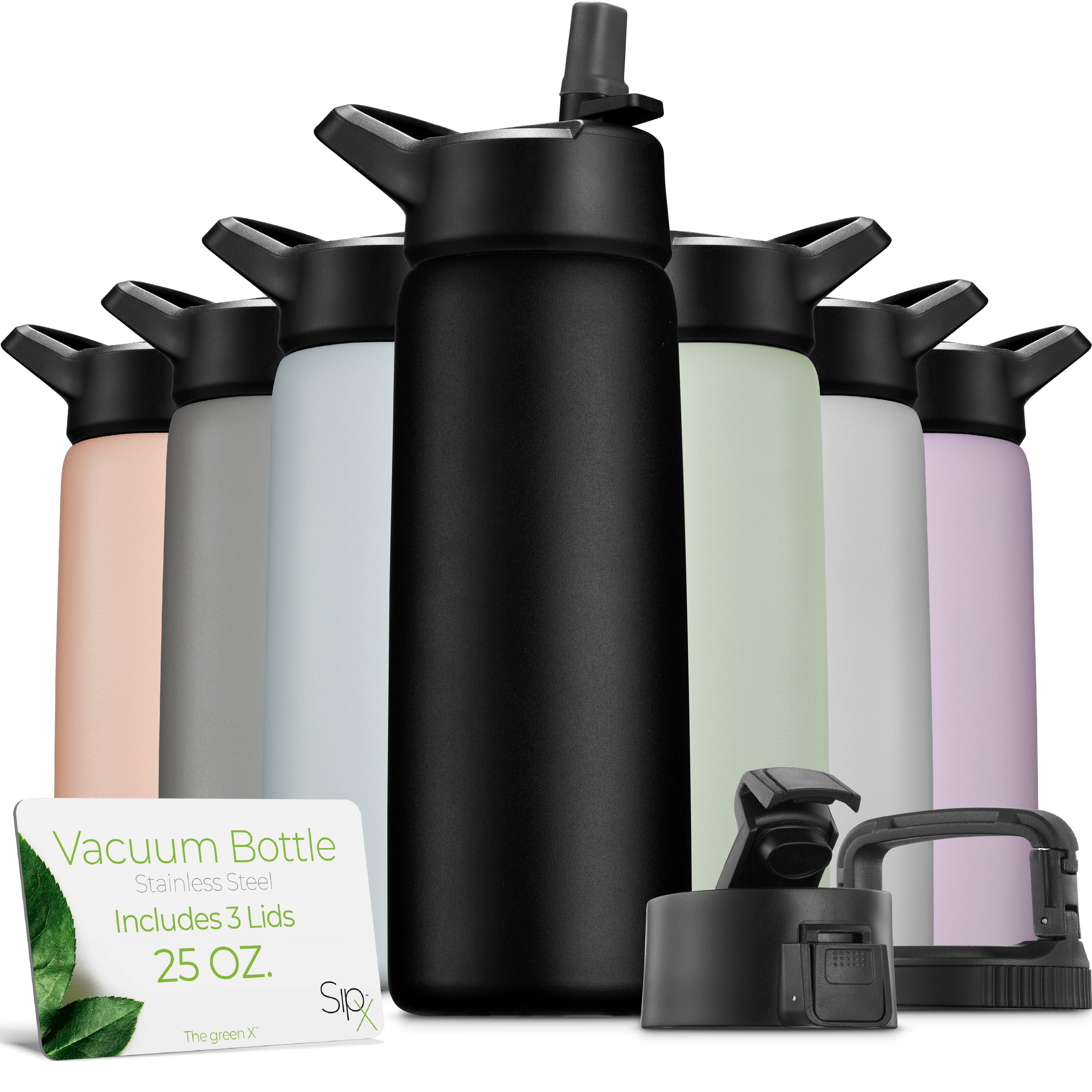 Insulated Water Bottle 25oz Black