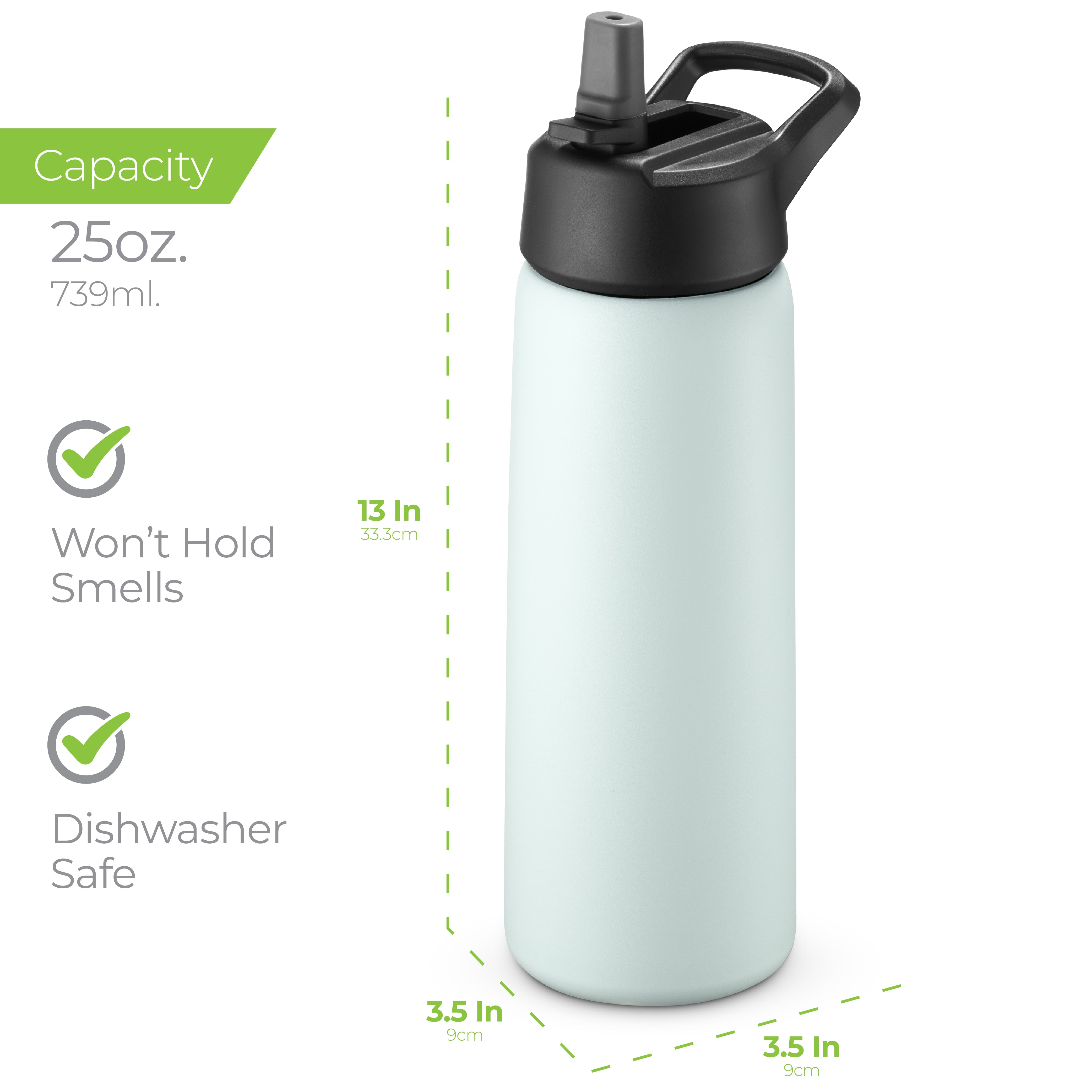 Insulated Water Bottle 25oz Blue