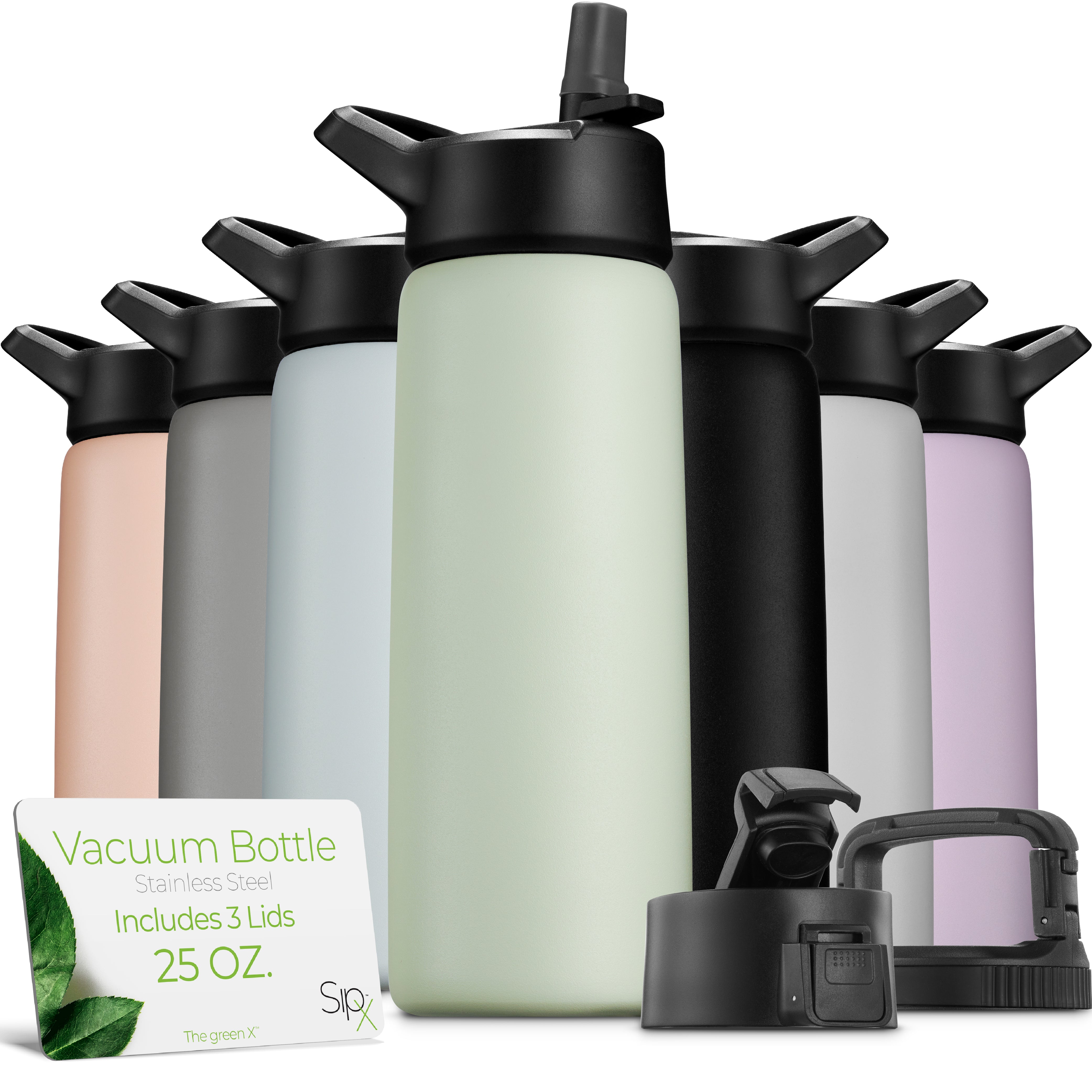 Insulated Water Bottle 25oz Green