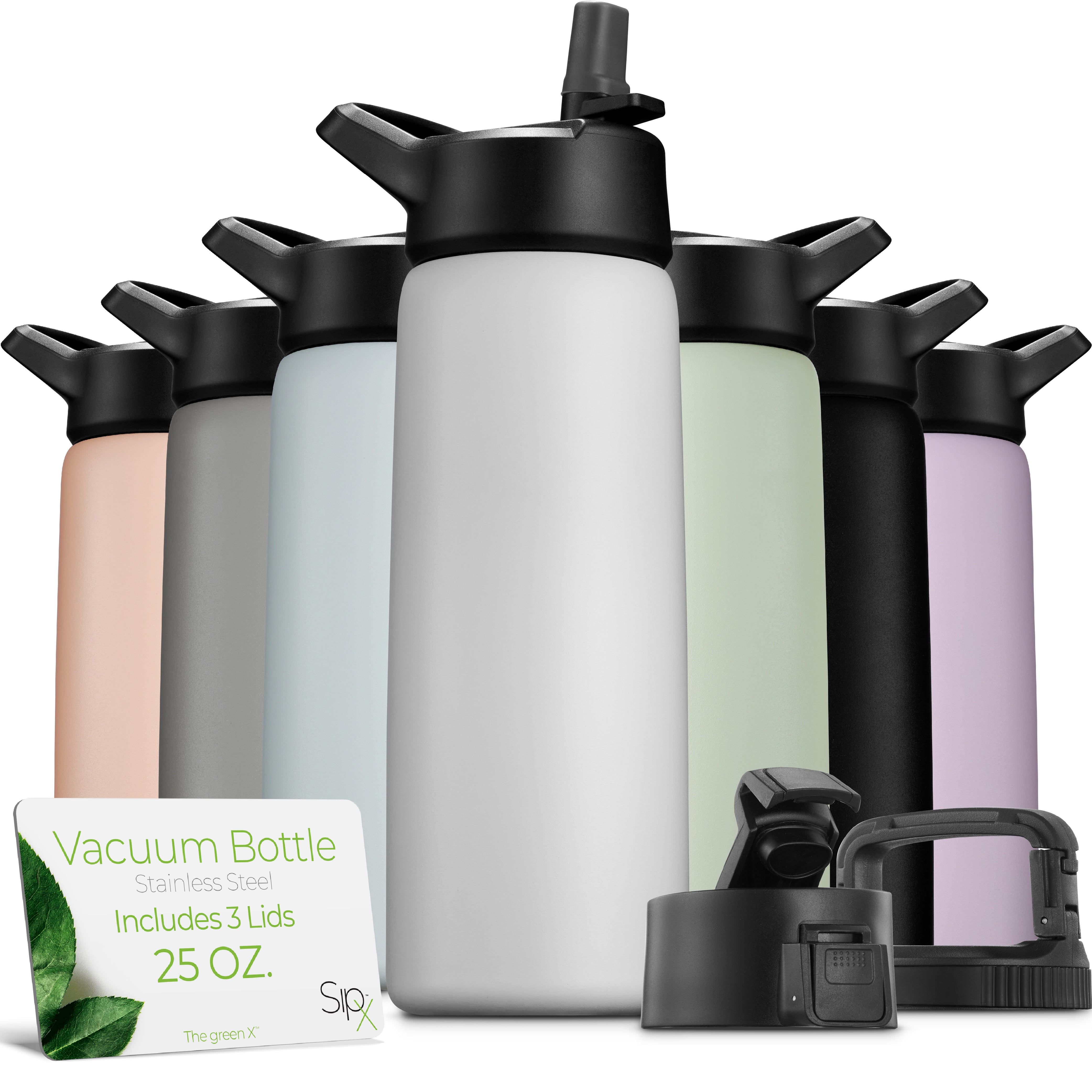 Insulated Water Bottle 25oz White