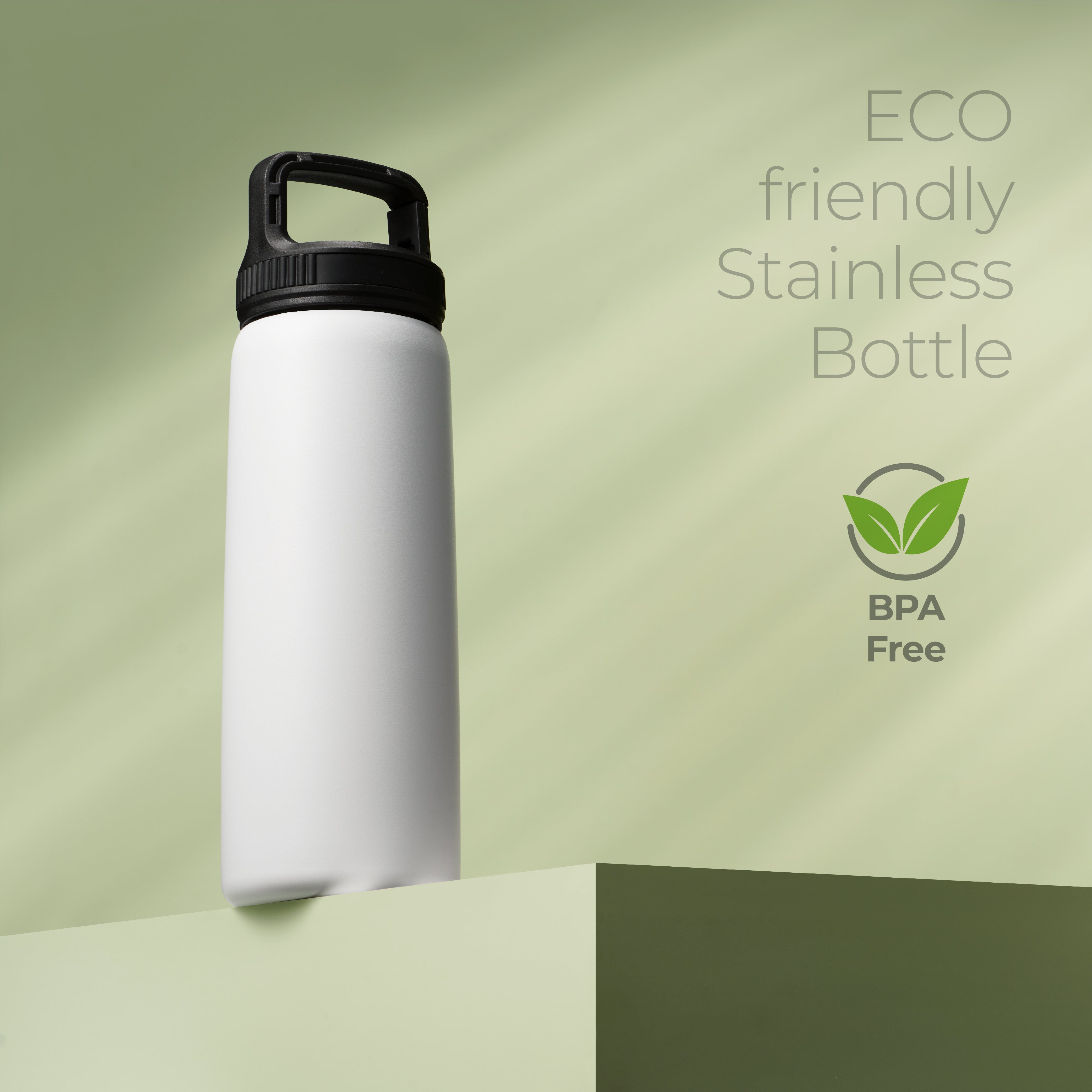 Insulated Water Bottle 25oz White