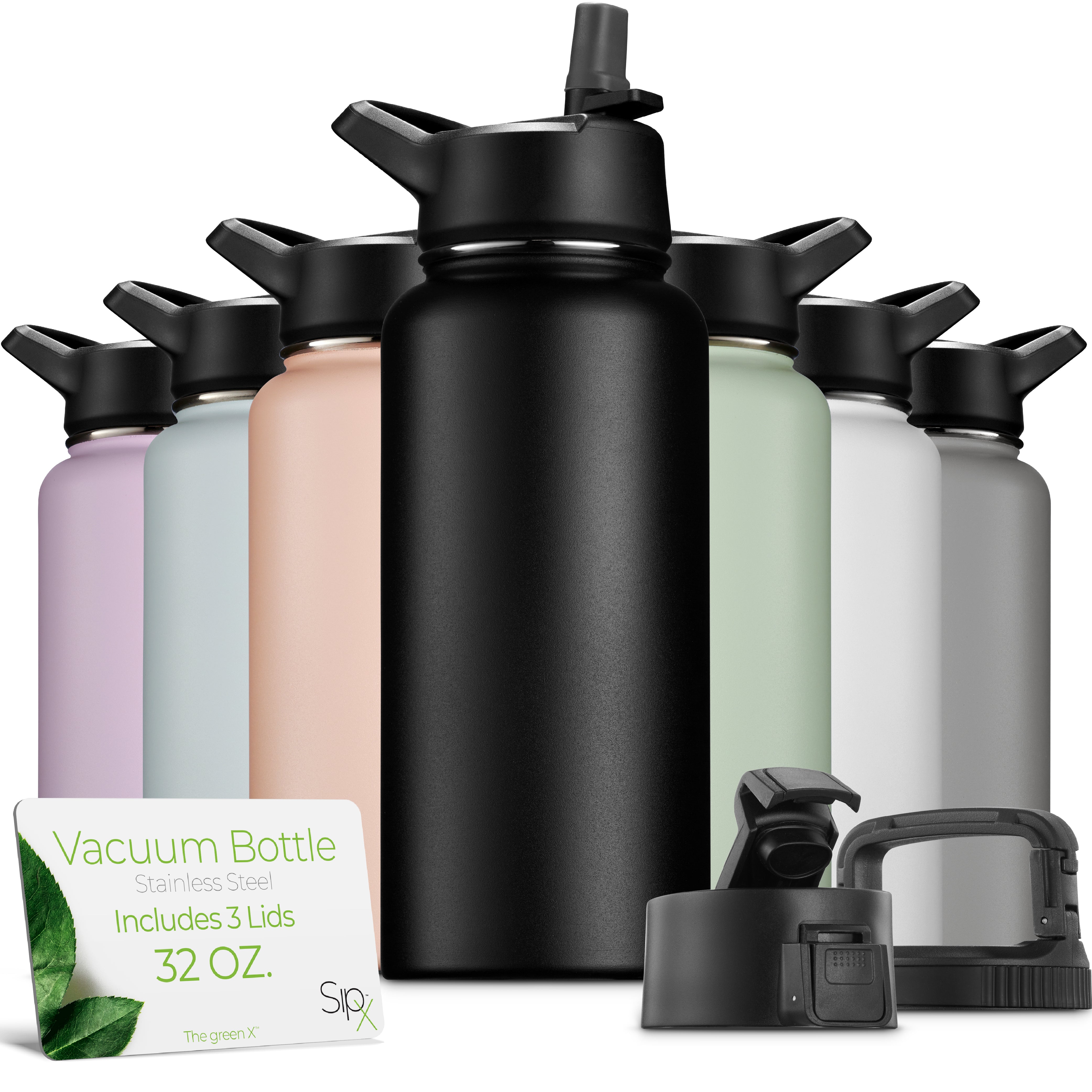 Insulated Water Bottle 32oz Black