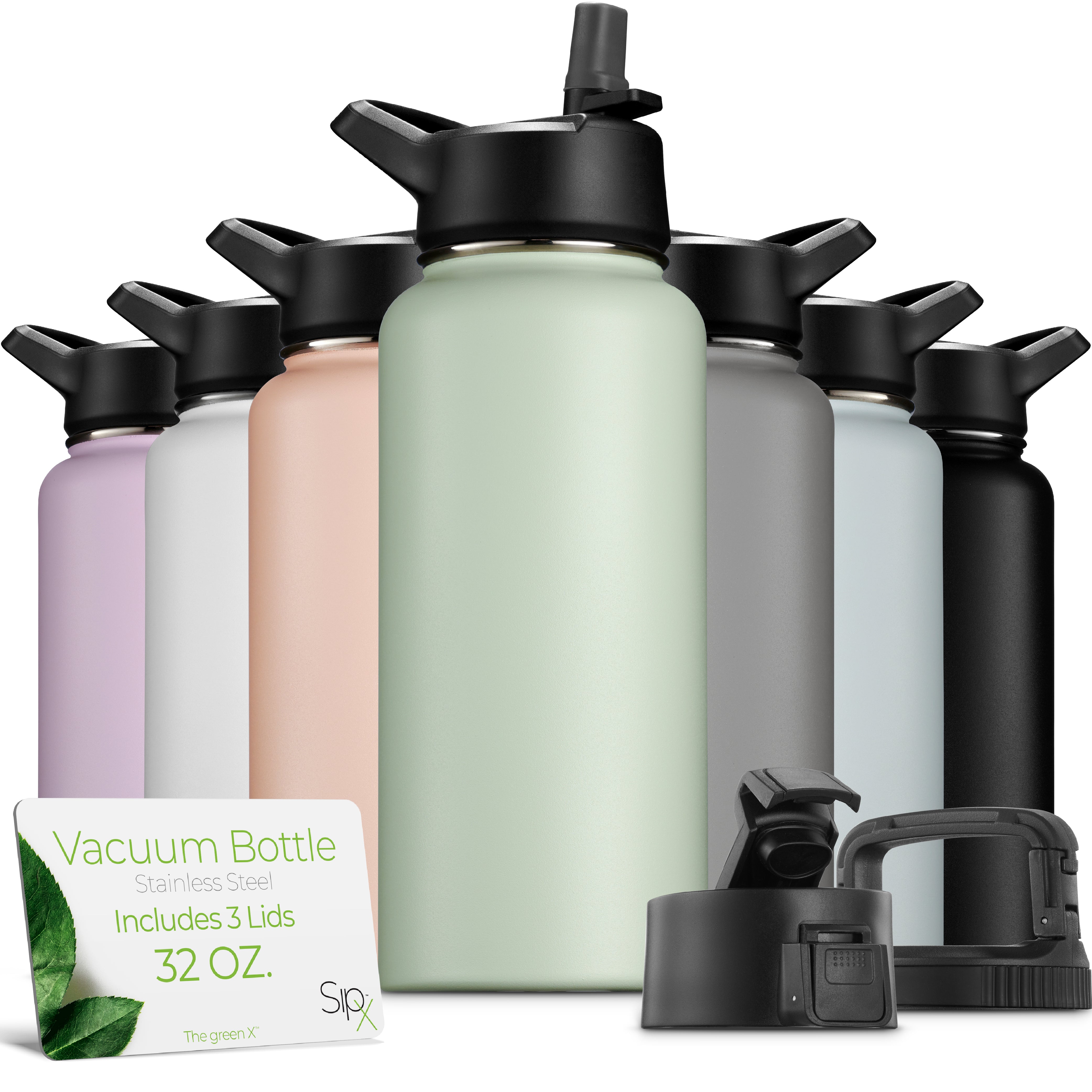 Insulated Water Bottle 32oz Green