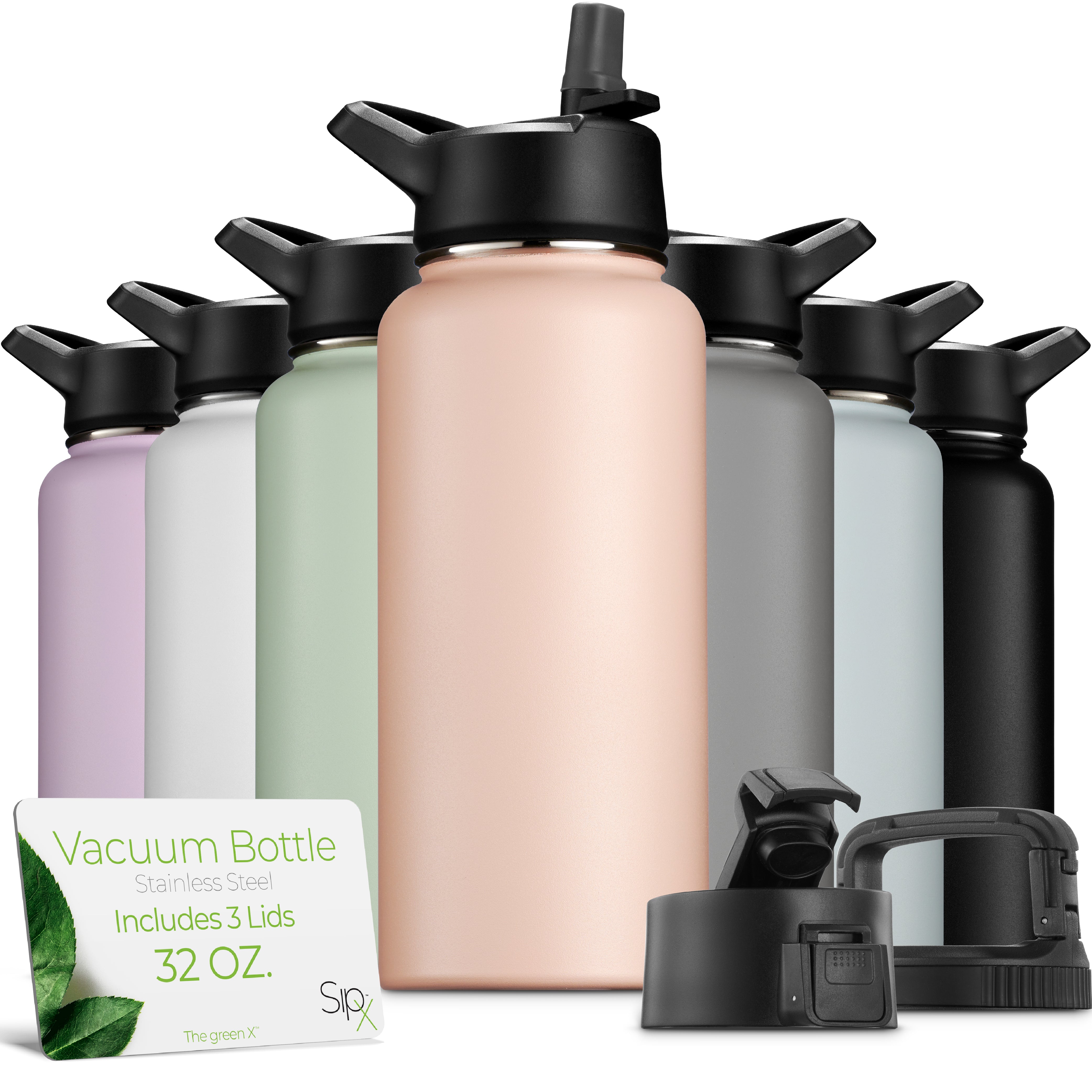 Insulated Water Bottle 32oz Peach