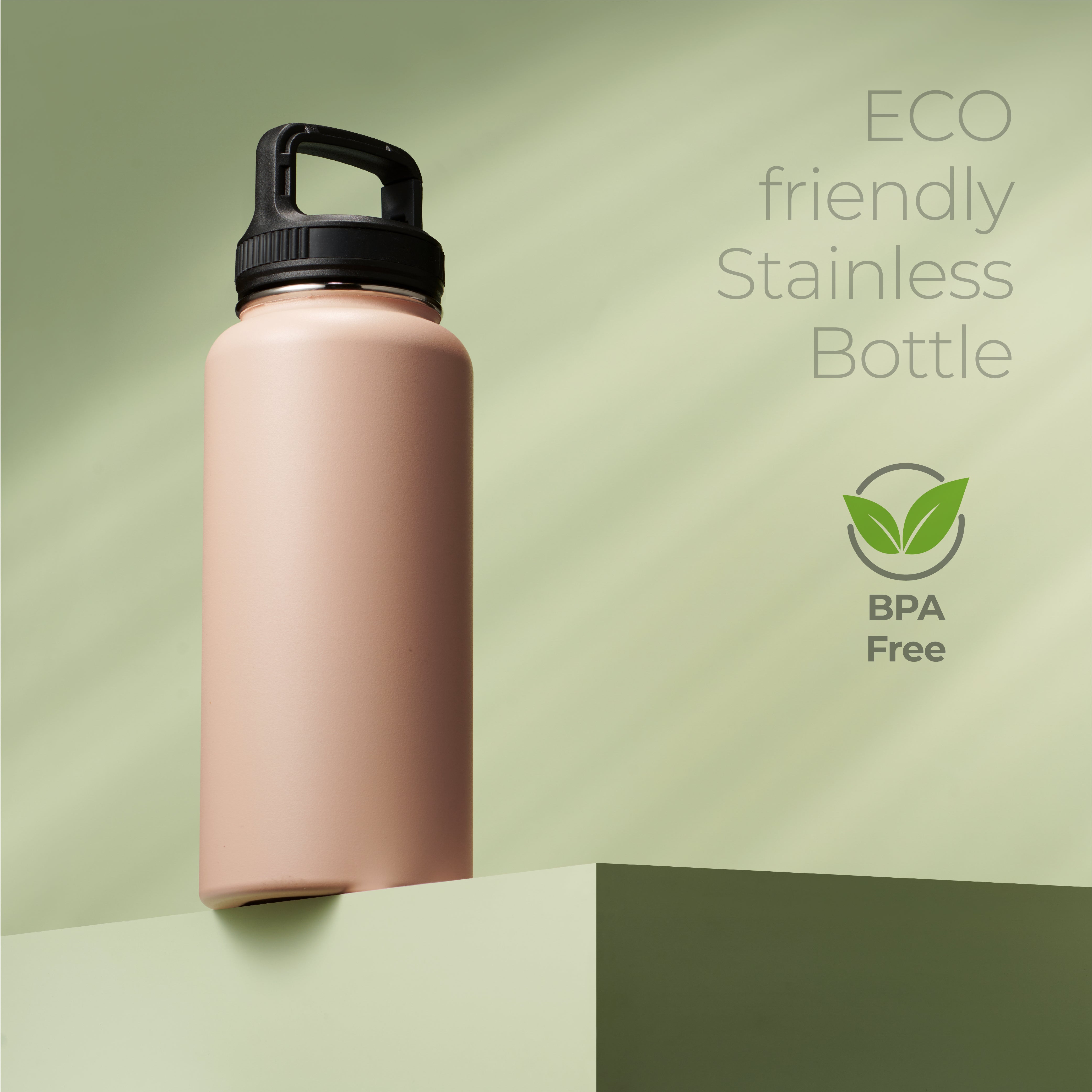 Insulated Water Bottle 32oz Peach