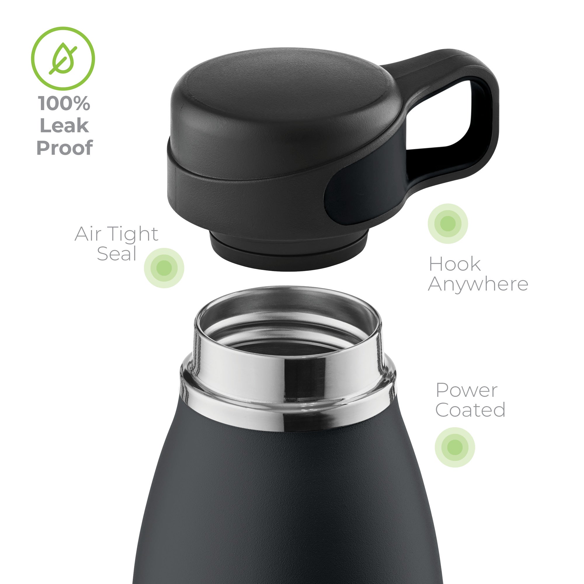 Loop Water bottle 25oz Black