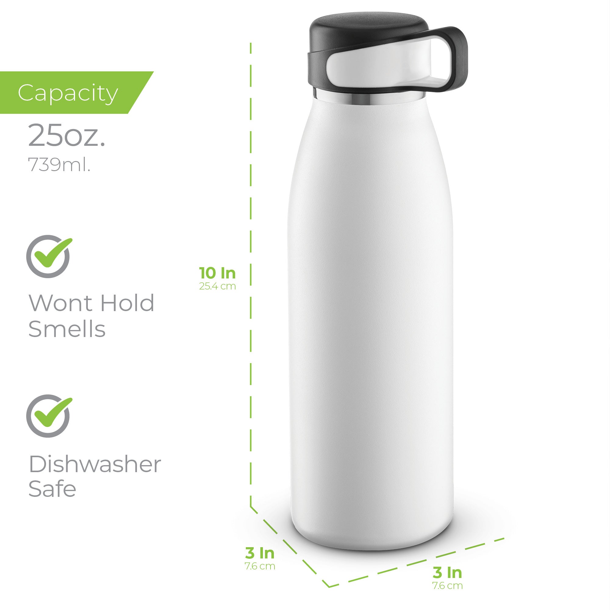 Loop Water bottle 25oz White