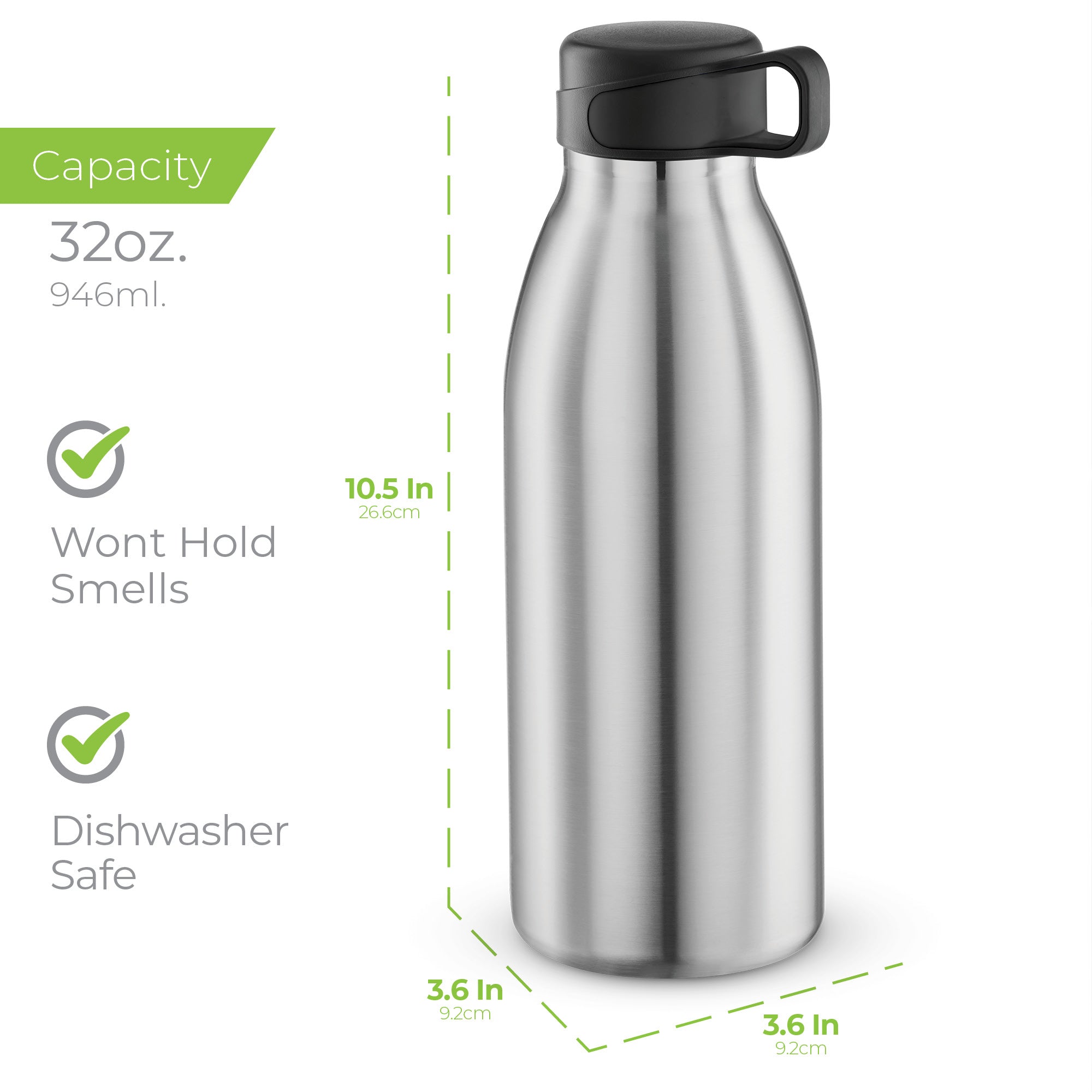 Loop Water bottle 32oz.Stainless