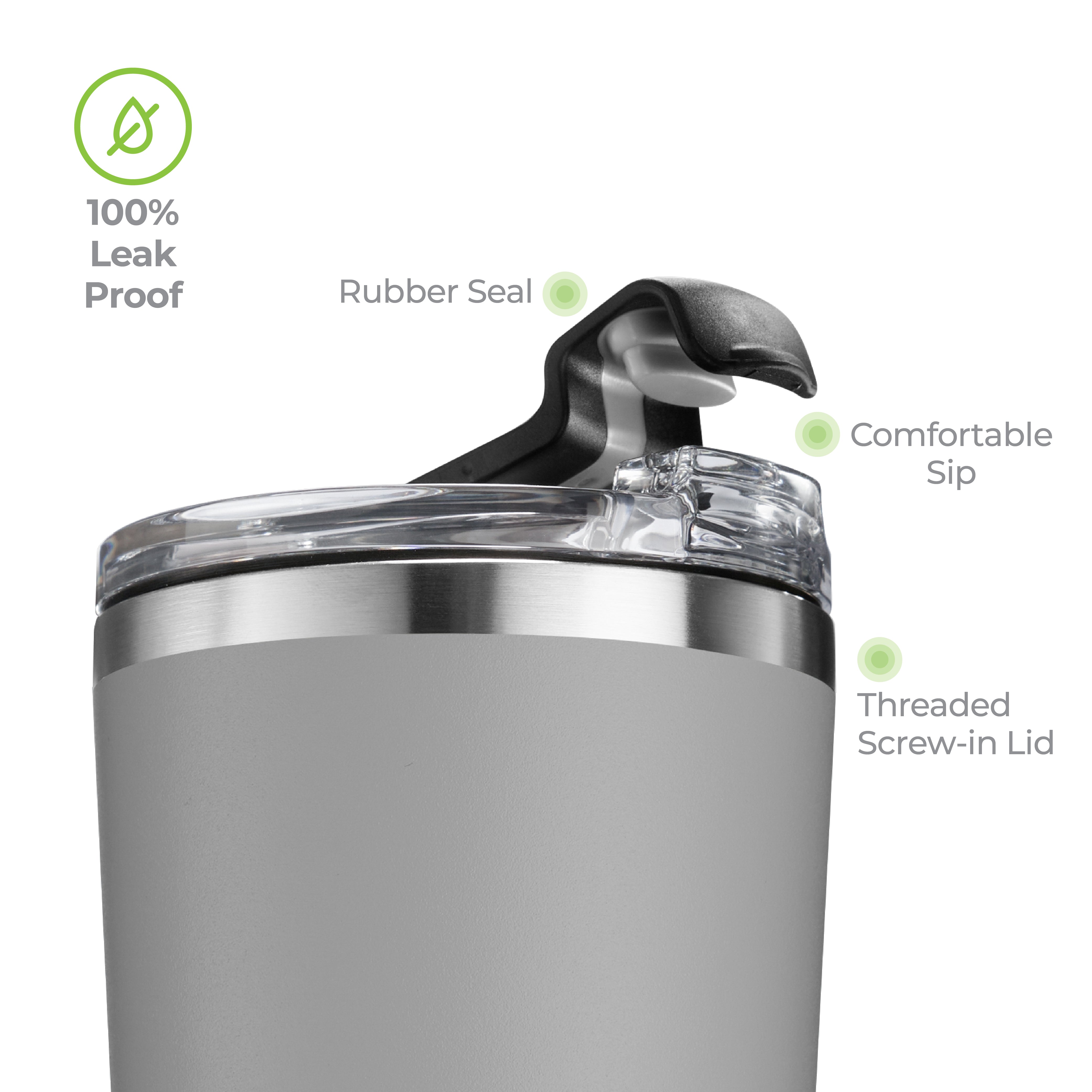 Premium Tumbler 22oz Gray