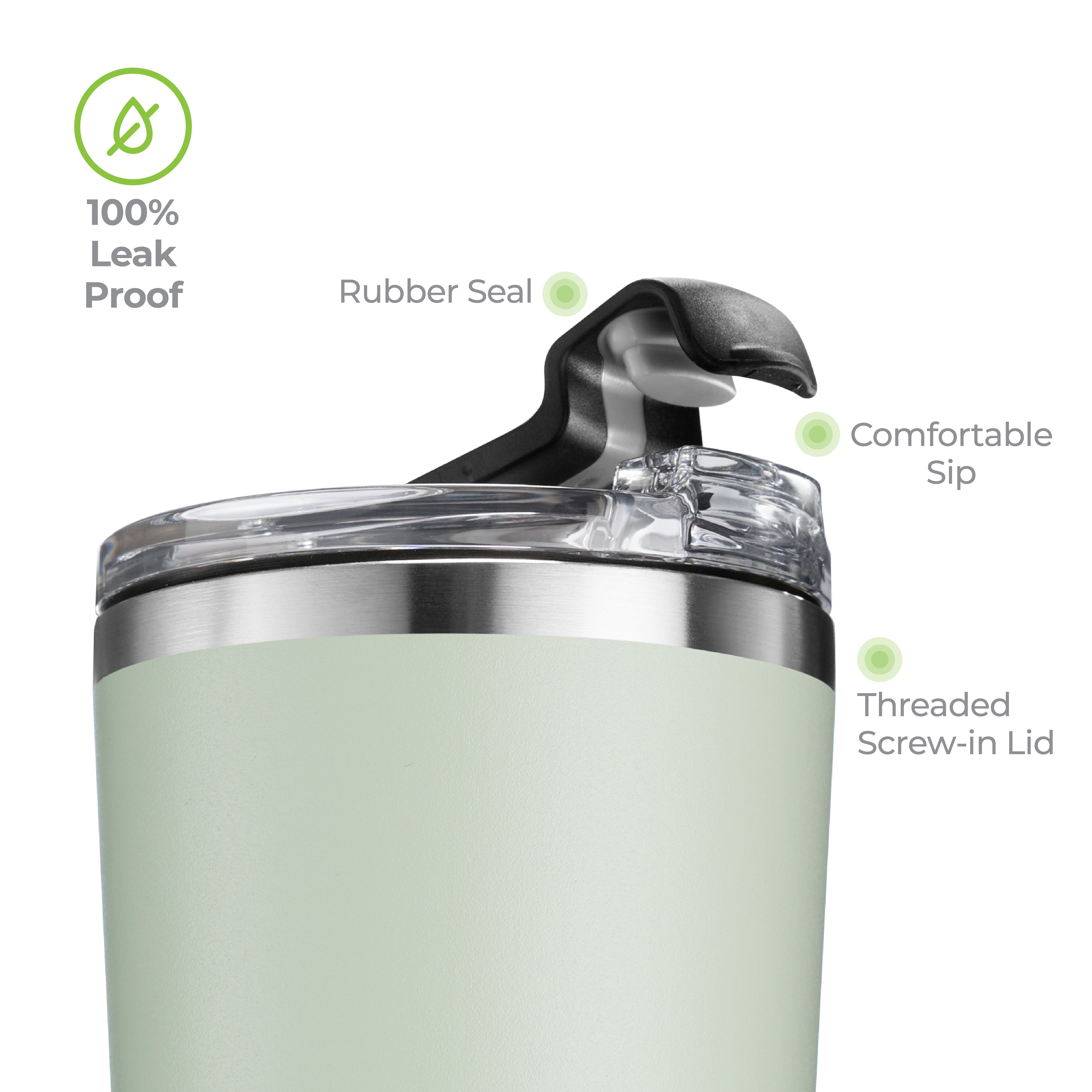 Premium Tumbler 16oz. Green