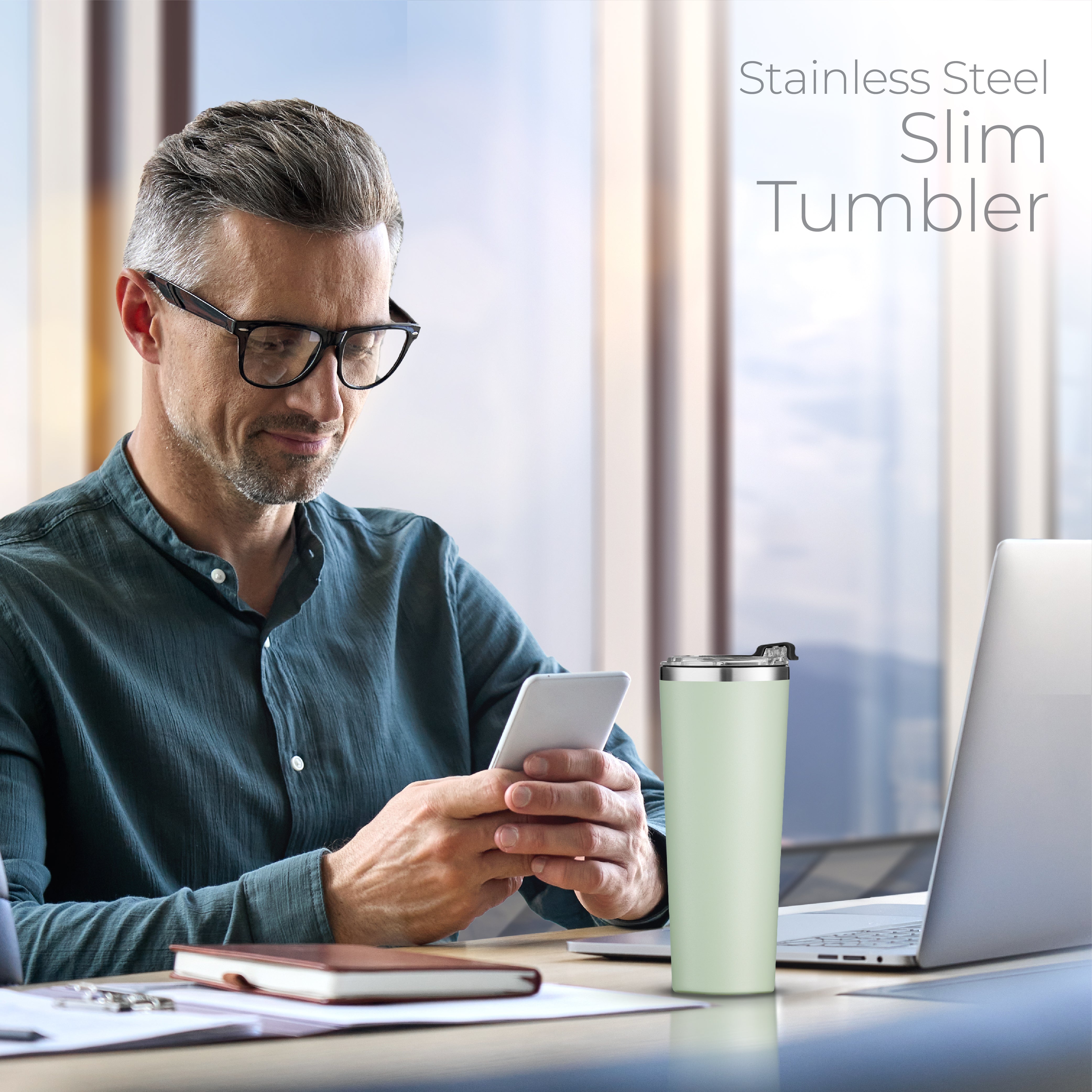 Premium Tumbler 22oz Green