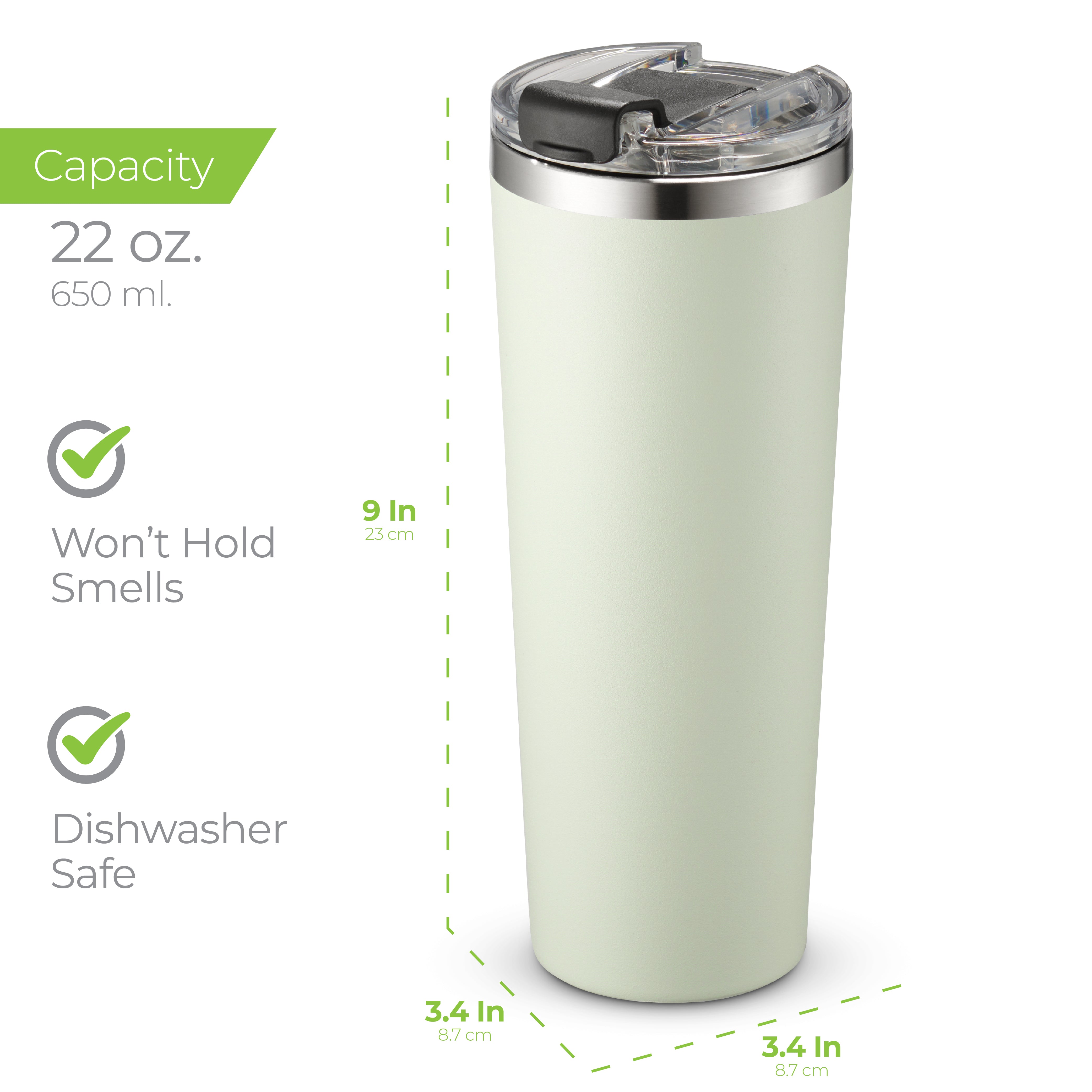 Premium Tumbler 22oz Green