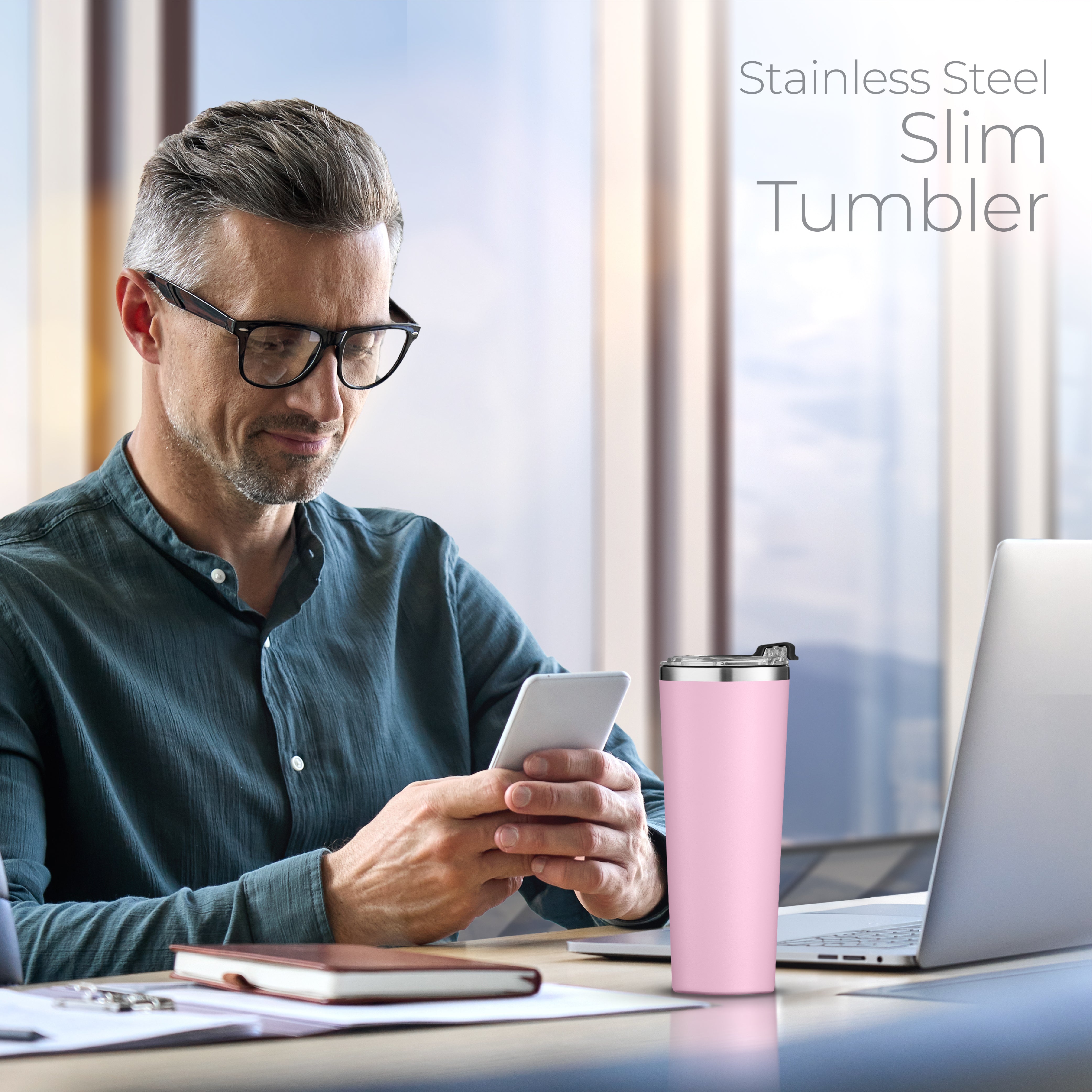 Premium Tumbler 22oz Pink