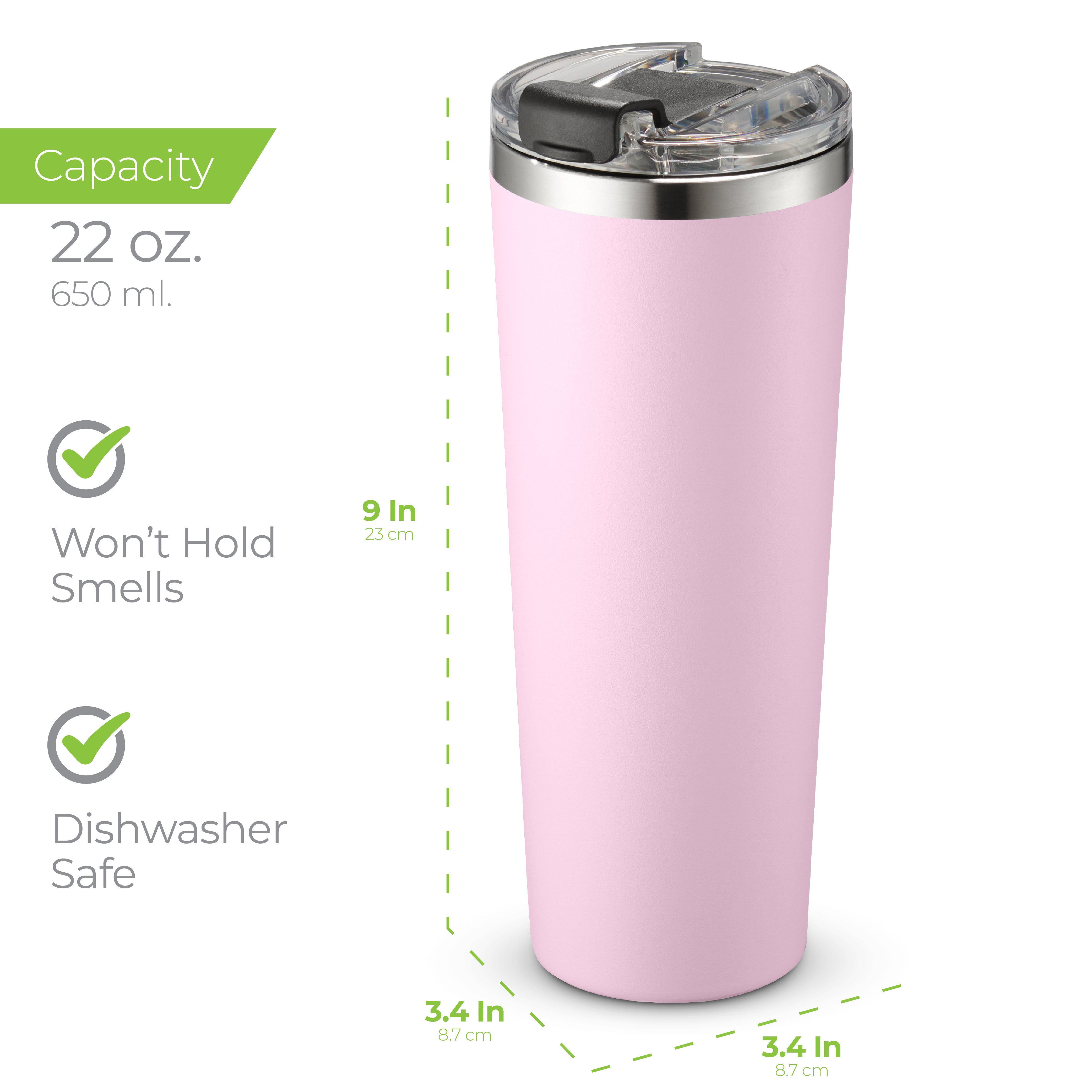 Premium Tumbler 22oz Pink